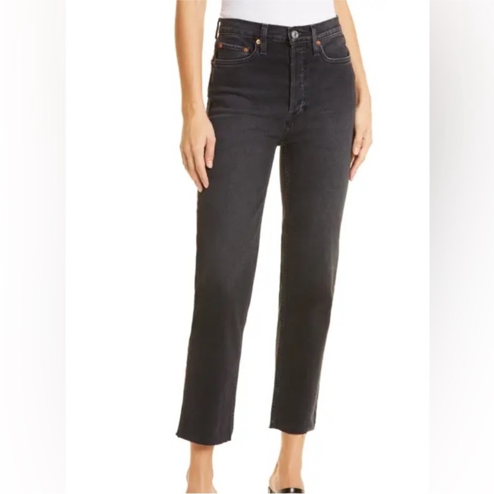Frank & Oak | NWT Black Karen Kick- Flare Fit High Waisted Jeans